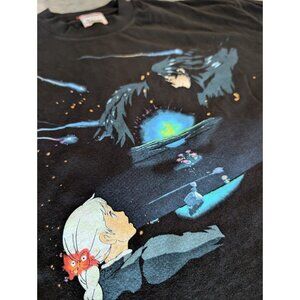 2Dfantasy Animeteas Howl's Moving Castle Studio Ghibli Medium Black Shirt